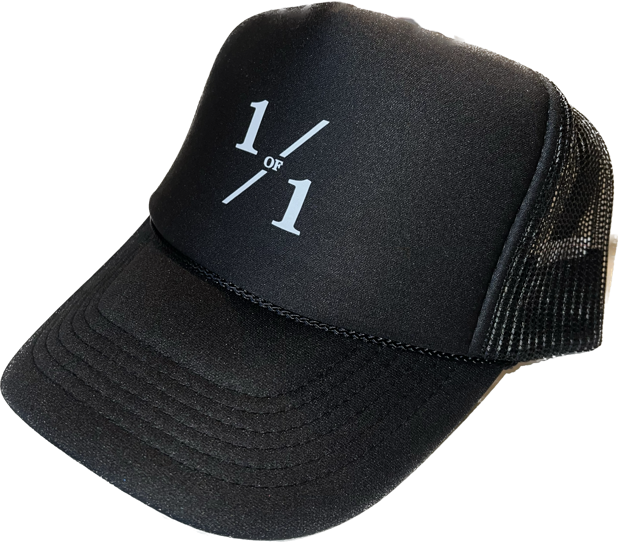 1/1 BLACK TRUCKER HAT