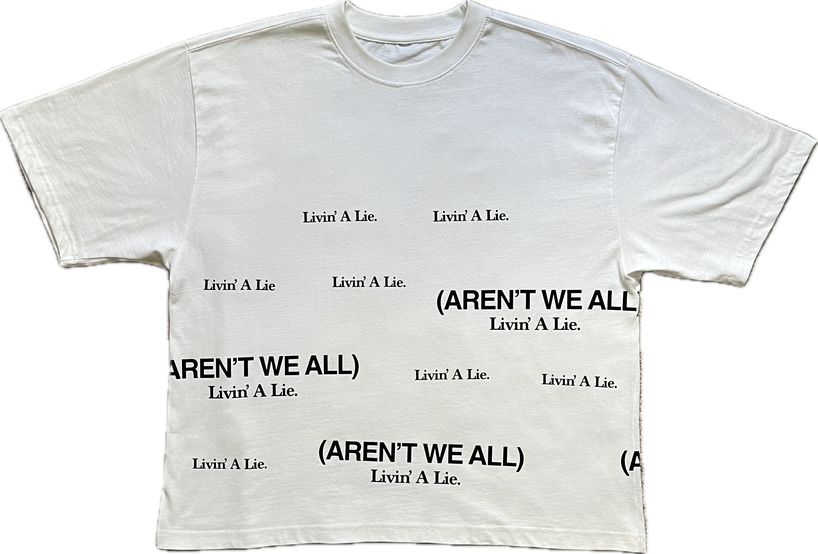 SCATTERED LIVIN A LIE OVERSIZED TEE