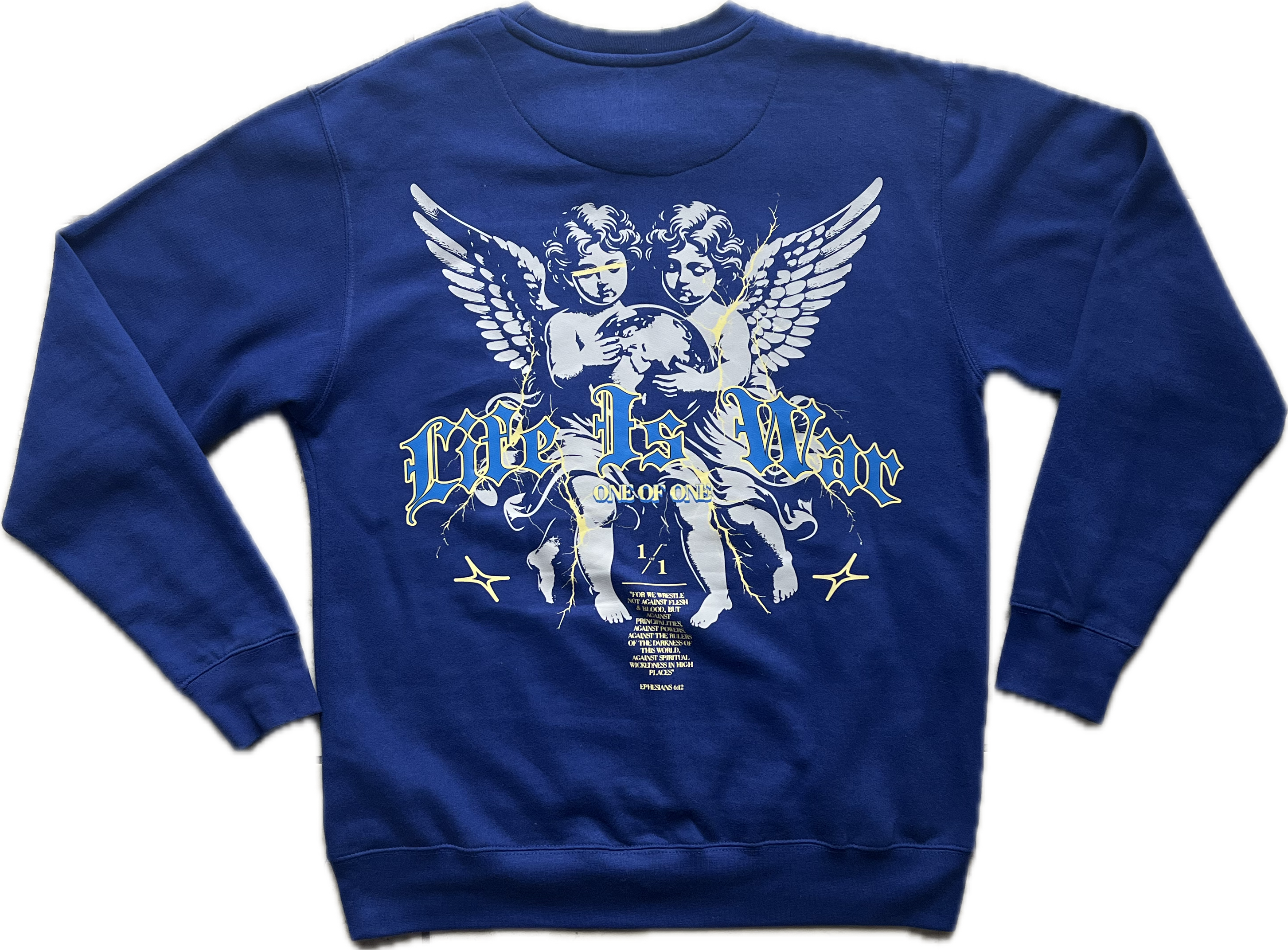 LIFE IS WAR BLUE CREWNECK